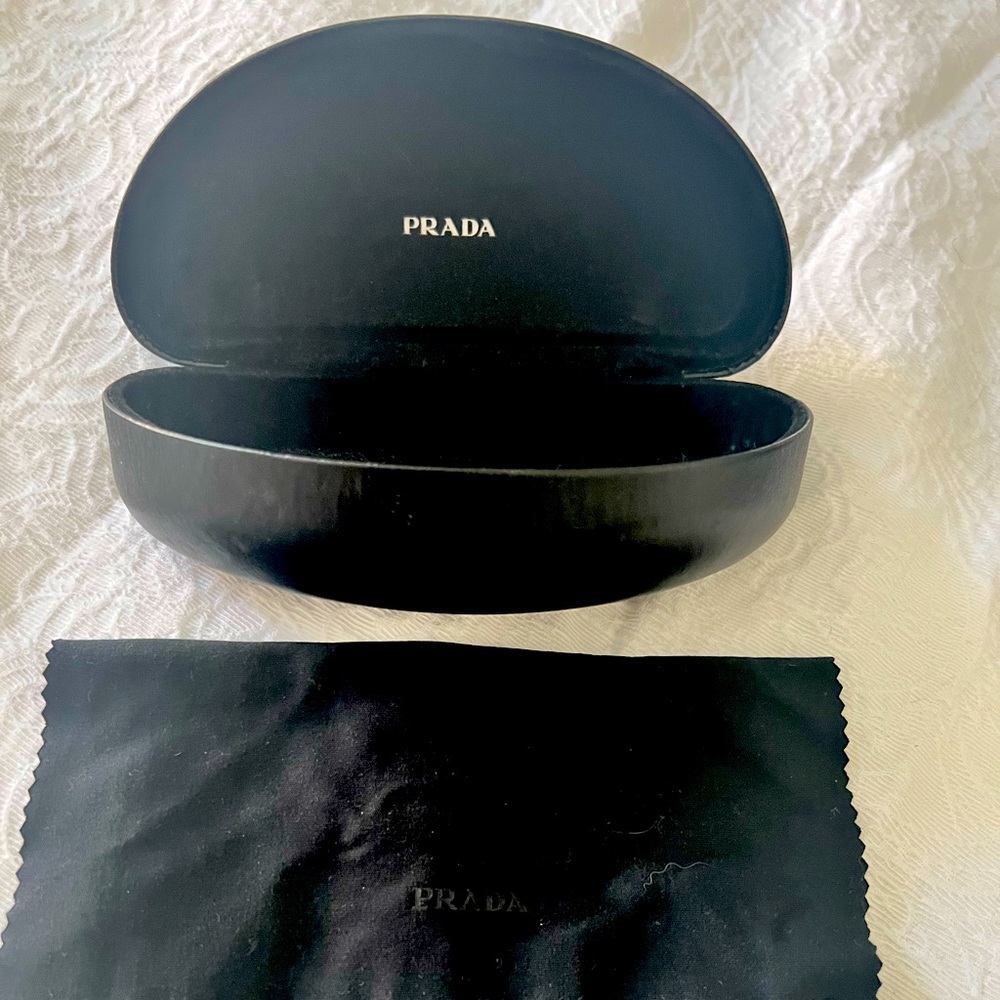 Prada Sunglass Case with cloth - Black
